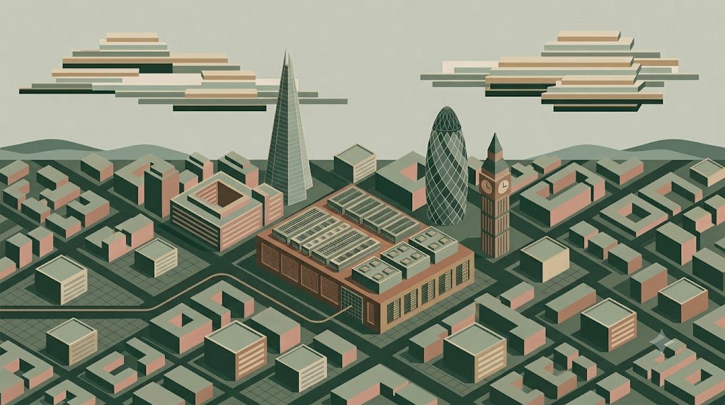 Data centre in a city